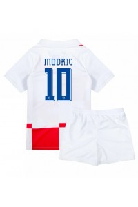 Kroatië Luka Modric #10 Babytruitje Thuis tenue Kind EK 2024 Korte Mouw (+ Korte broeken)